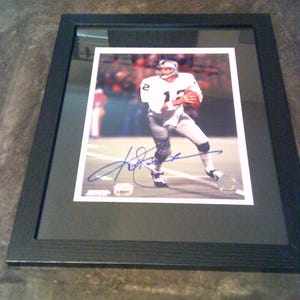 &quot;Kenny &quot;&quot;The Snake&quot;&quot; Stabler signierte 8x10 Foto Oakland Raiders NFL Hall of Fame.&quot;