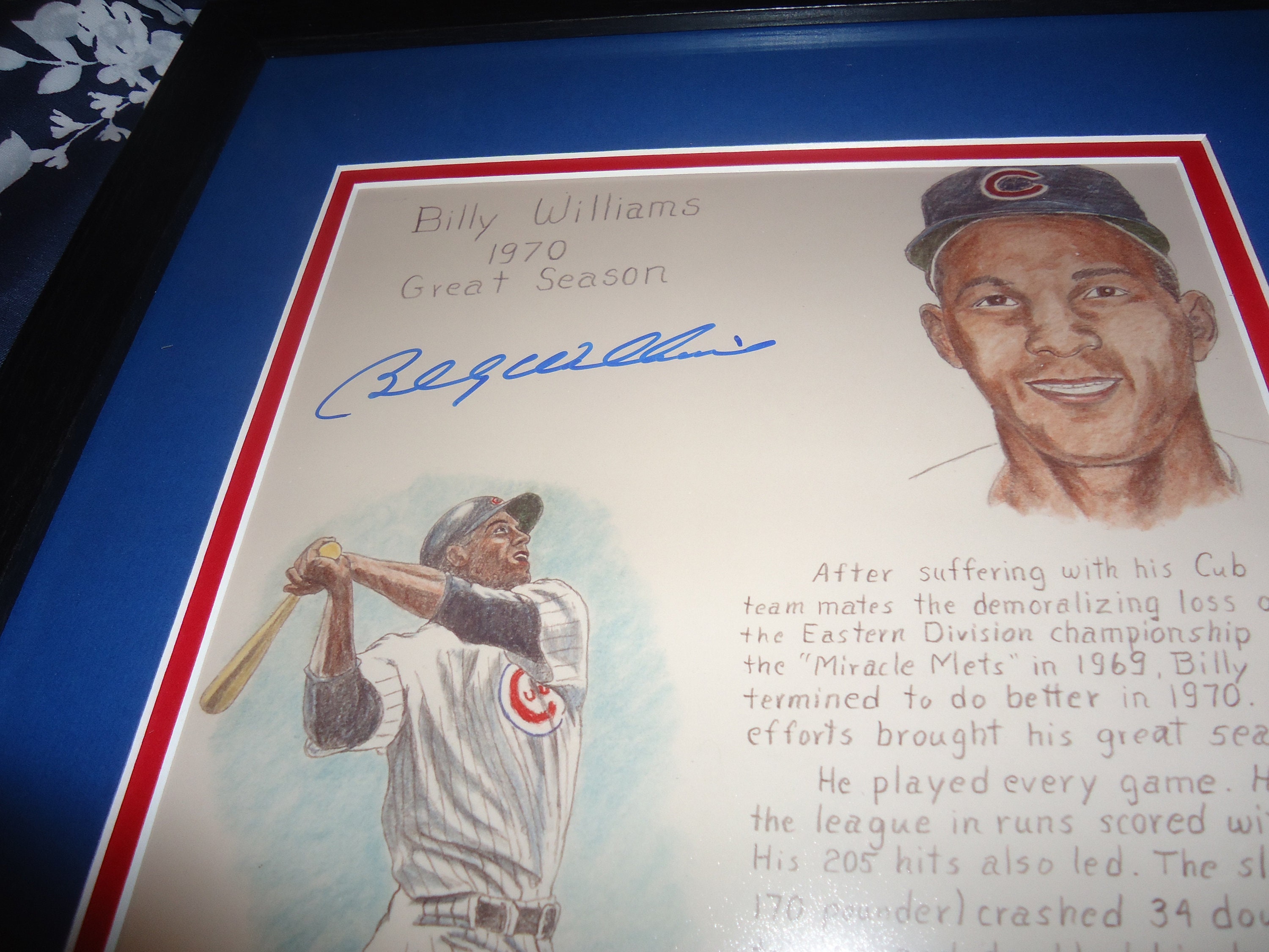 Billy Williams Authentic Autographed 8x10 Photo Chicago Cubs HOF - Etsy