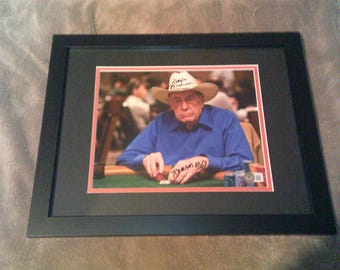 Doyle Brunson Autographed 8x10 Photo Framed & Matted WSOP Champion