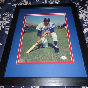 Framed Ron Santo Chicago Cubs Autographed 8 x 10 Batting Stance Photgraph  - JSA