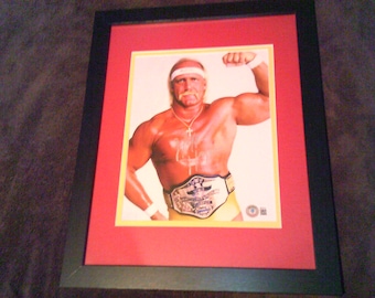 Hulk Hogan Autographed 8x10 Photo Framed & Matted WWE WWF UFC