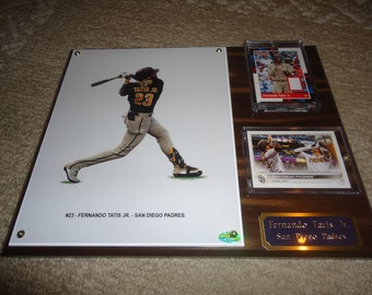 Fernando Tatis Jr. Plaque With Game Used Jersey Piece San Diego Padres
