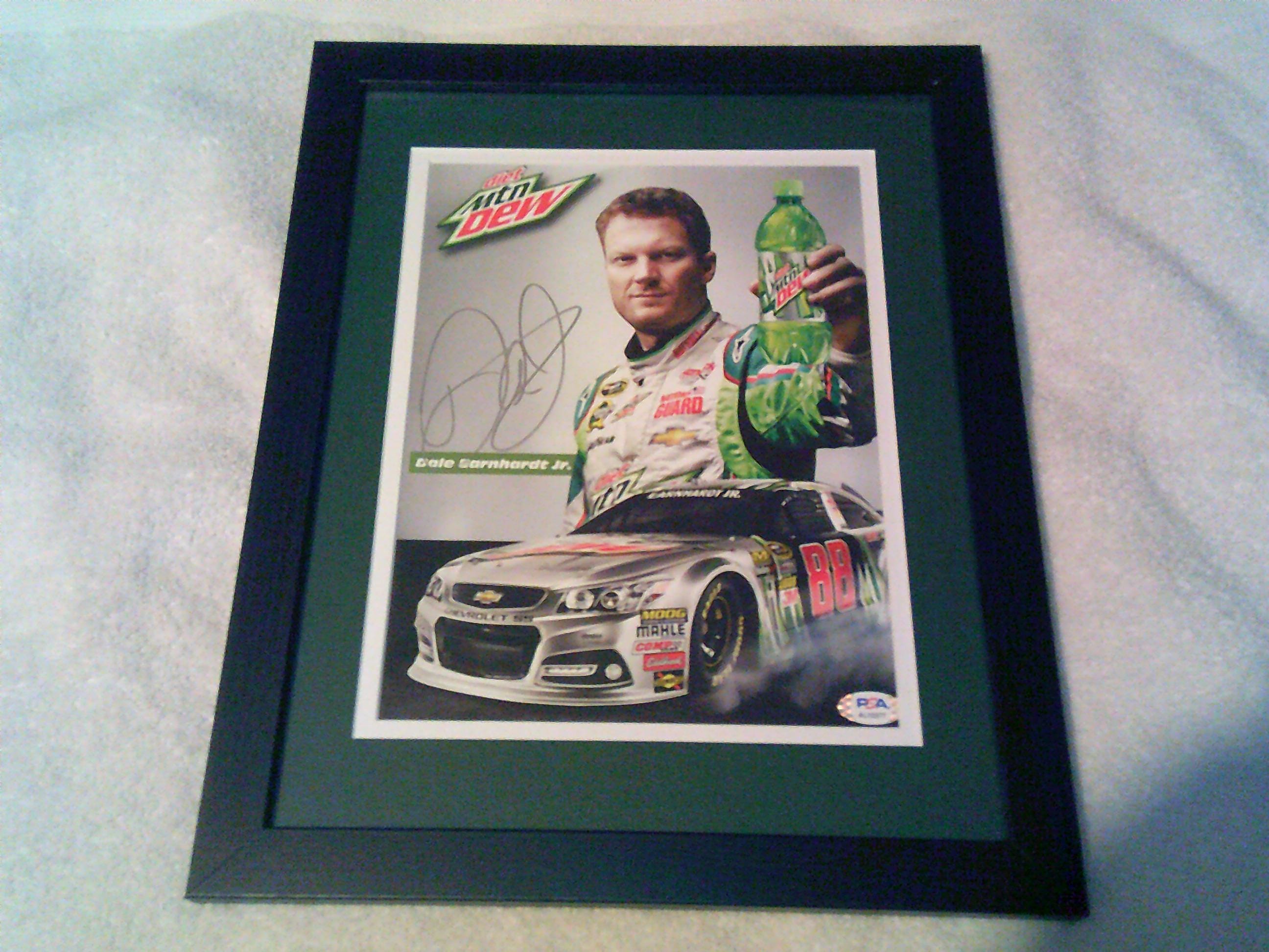Dale Earnhardt Jr. Autographed 8x10 Matted In An 11x14 Frame NASCAR