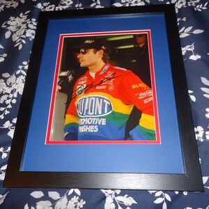 Jeff Gordon Autographed 8x10 Matted In An 11x14 Frame NASCAR