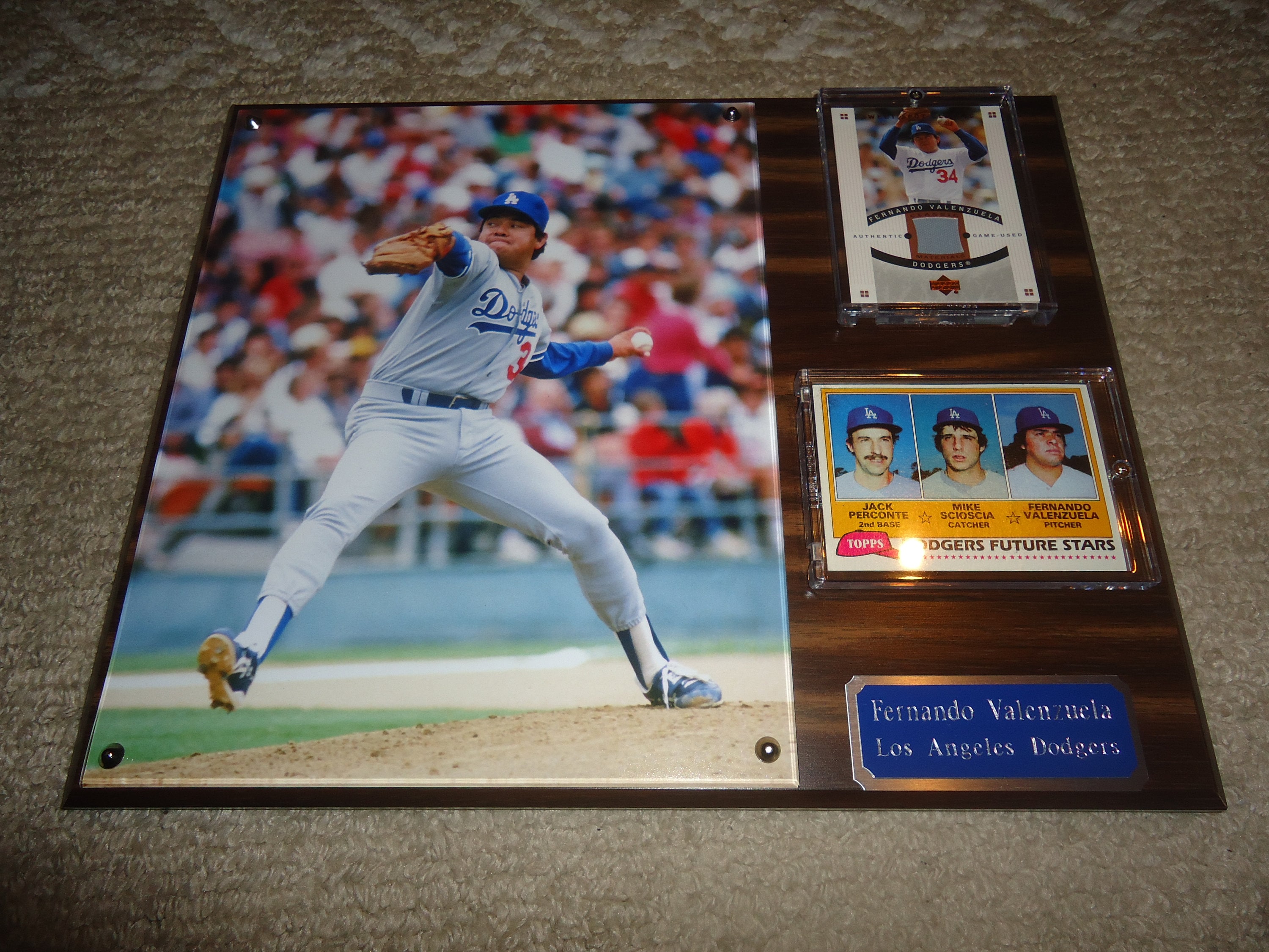 Fernando Valenzuela Authentic Autographed, Game-Used Los Angeles