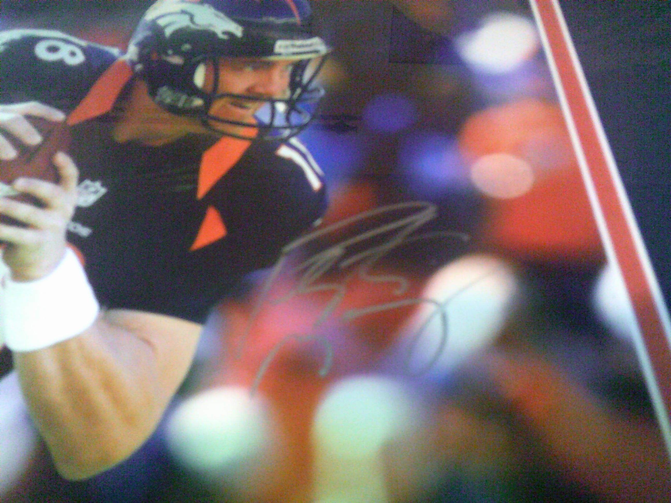 Peyton Manning Autographed 8x10 Photo Framed & Matted Denver Broncos ...
