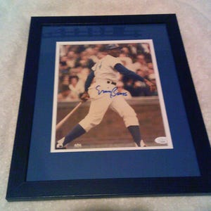 Ernie Banks Autographed 8x10 Photo Frames & Matted Chicago Cubs