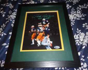 Rudy Ruettiger Autographed Framed & Matted 8x10 Photo Notre Dame Fighting Irish