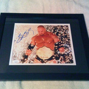Bill Goldberg Autographed 8x10 Photo Framed & Matted WWE WWF UFC