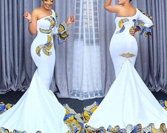 ankara long gowns for wedding