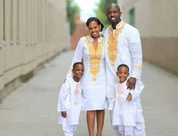 Family Matching Dress African Family 