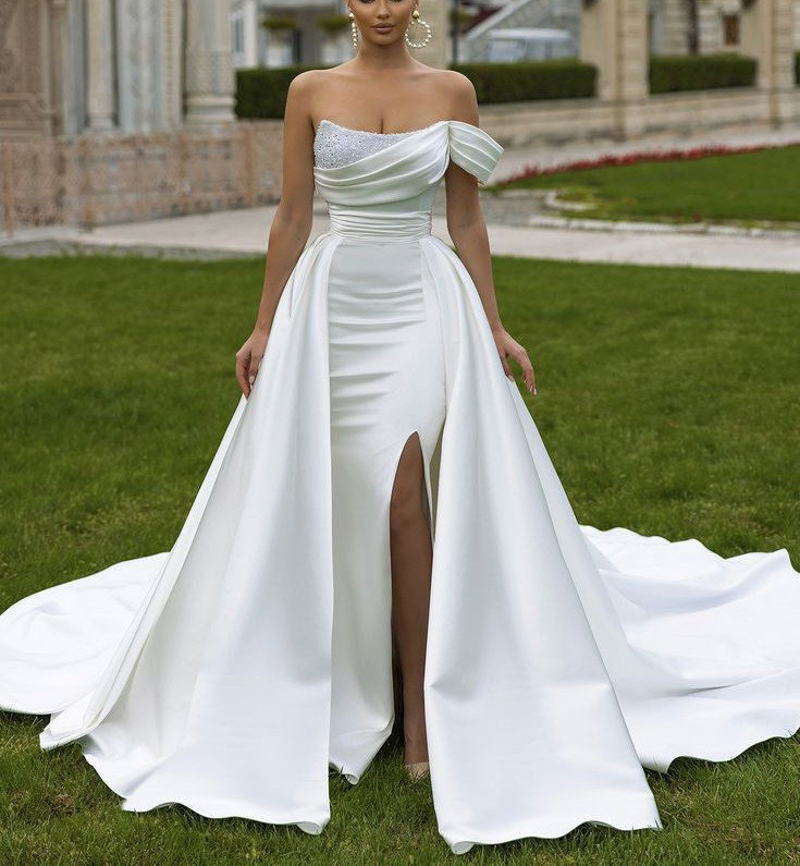 lace fitted wedding dresses Elegant Dress with Silhouette and Long Sleeves Dem Size:UK 10 / FR 38 Destination Outfits Orange Fitted Dress at