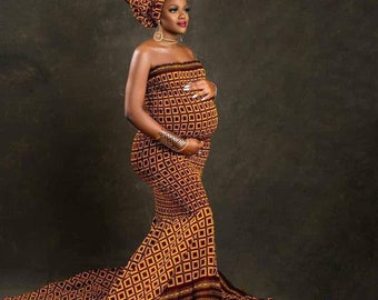 African maternity dress, Ankara maternity dress, African print dress, Ankara dress.