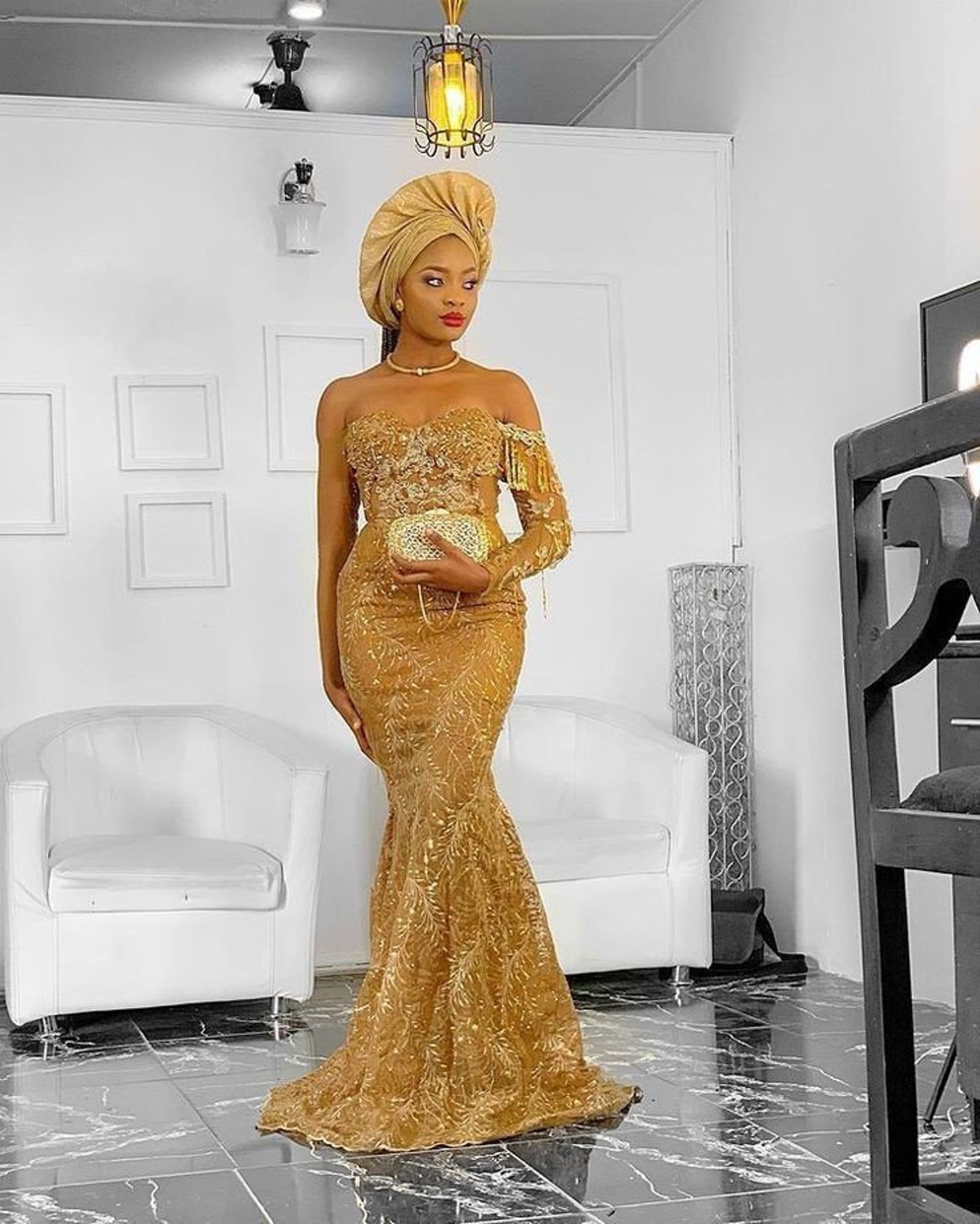 Gold Prom Dress Formal Party Dress main image 0