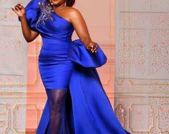 Royal blue engagement clearance dress