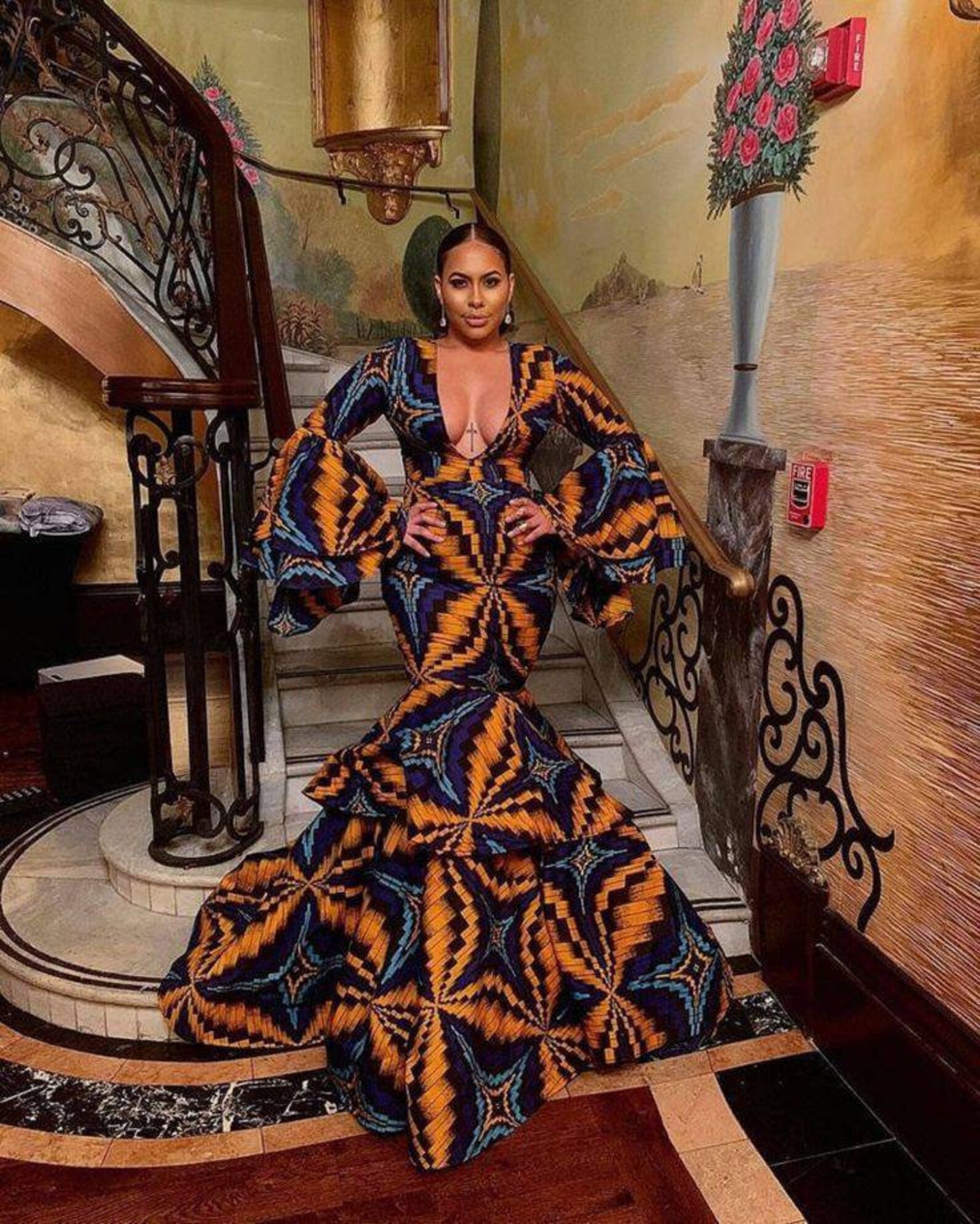 Robe Africaine Femme - Taille M - Coton Microfibre Beige - Neuf Avec étiquettes - Style Mini