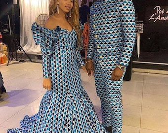 African couple outfit, African couple, African bride