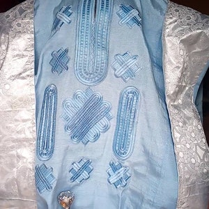 African Wedding, Traditional Wedding, Blue African Wedding Outfit ...