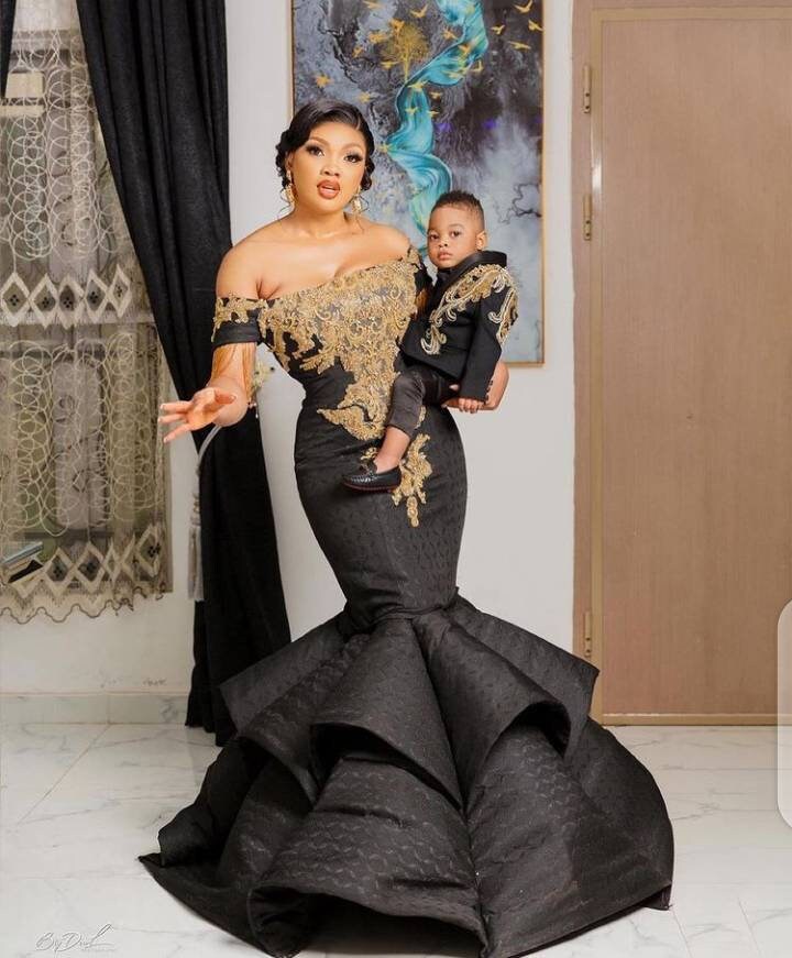 Mummy and Me Black Dress Black Mermaid 
