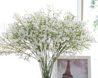 Artificial Gypsophila Flowers Faux Baby's Breath Bouquet (7 Colours Available)