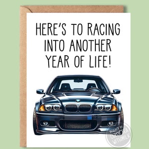 BMW M3 Inspired - A True Classic - Happy Birthday Card - Greeting Card - birthday Gift