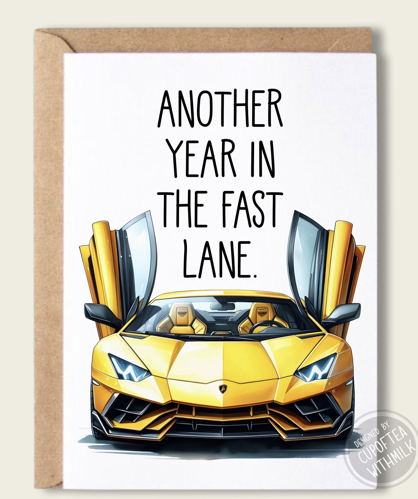 Lamborghini Inspired - Another Year in the Fast Lane - Happy