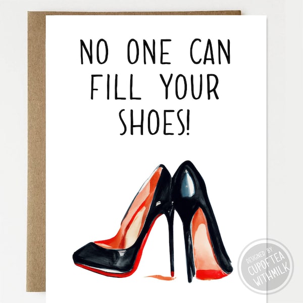 Shoe Greeting Card Etsy