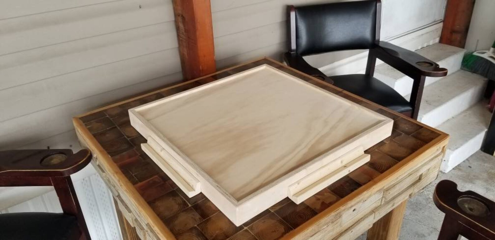 Domino table top Wooden Dominoes Table Top Portable Rustic Etsy