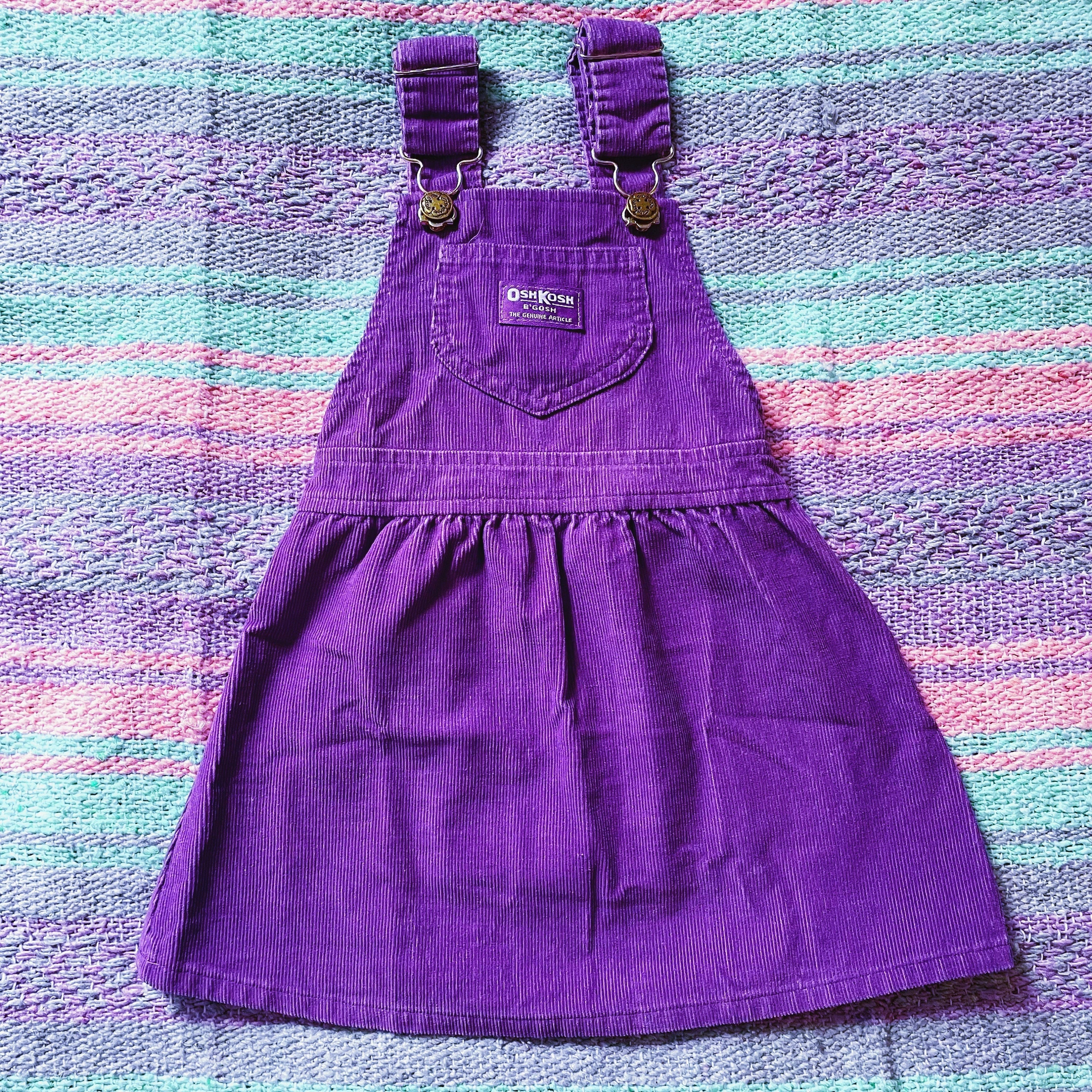 Purple overalls dress online