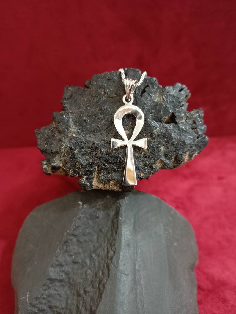 Royal Ankh Necklace Egyptian Ankh Pendant Sterling Silver Etsy