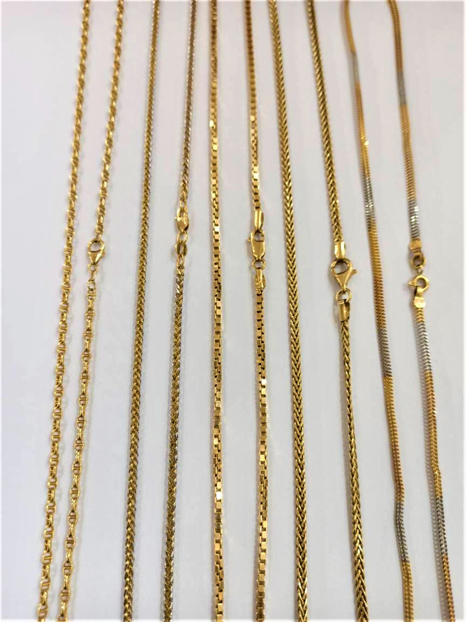 18k 18 inch gold chain