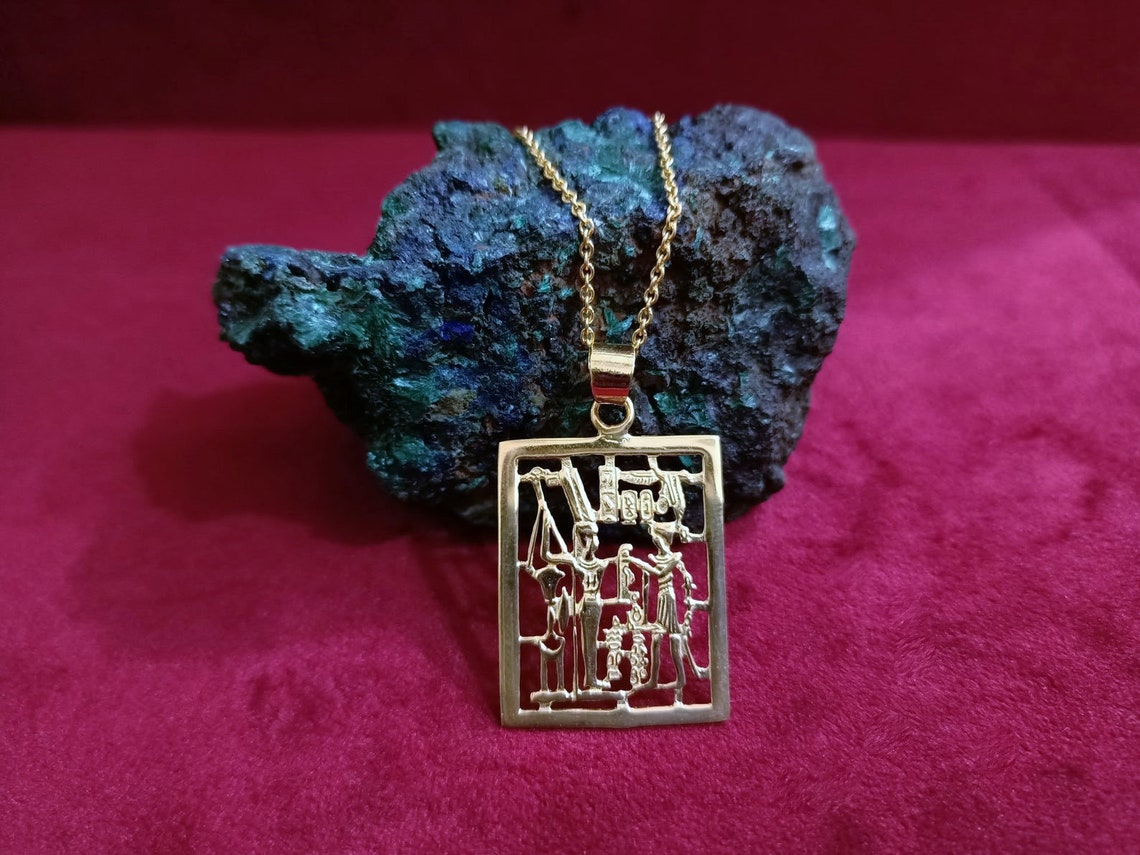 Sexuality And Fertility Ancient Egyptian God Min Necklace Etsy