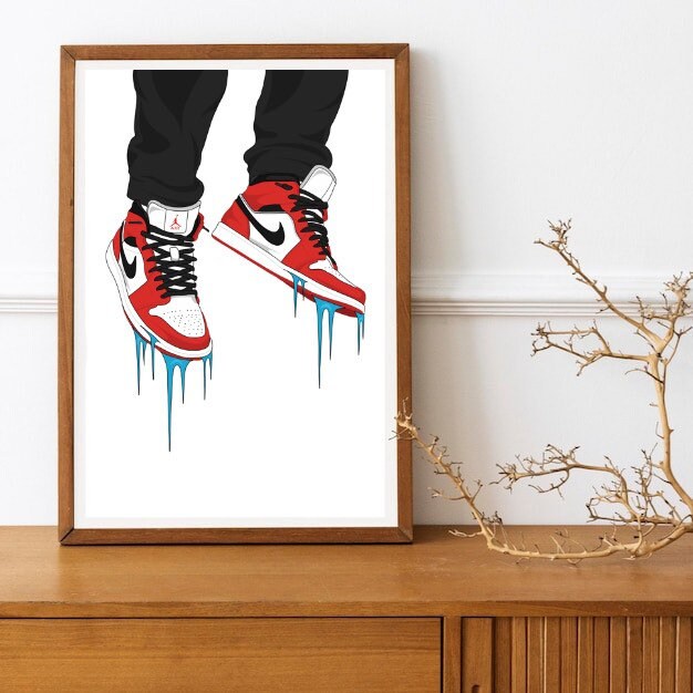  SYCART,Air Jordan Wall Art Poster Prints, Set of 1 (11''x14'')  UNFRAMED, Air Jordan Room Decor, Cool air jordan poster, Jordan shoe posters:  Posters & Prints