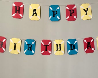 Circus Happy Birthday Banner|Carnival Party  Banner|Greatest Showman Party Banner|Carnival Birthday Party.