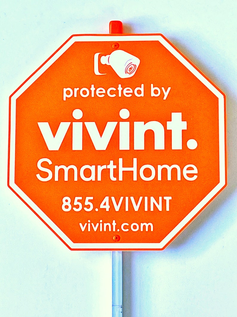 VIVINT Security Yard Signs for Home Safety 6 Years of Life for Any