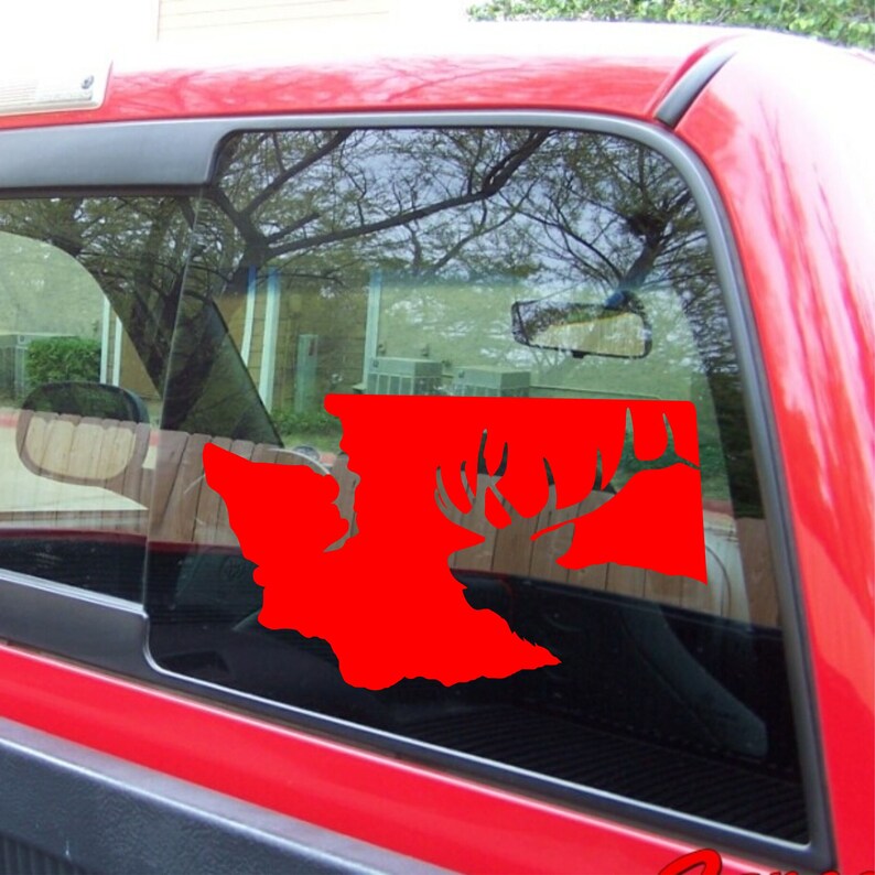 WASHINGTON State HUNTING ELK Hunting Vinyl Decal Sticker Etsy