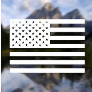 American Flag Vinyl Decal: Patriotic Car, Truck, Laptop Sticker
