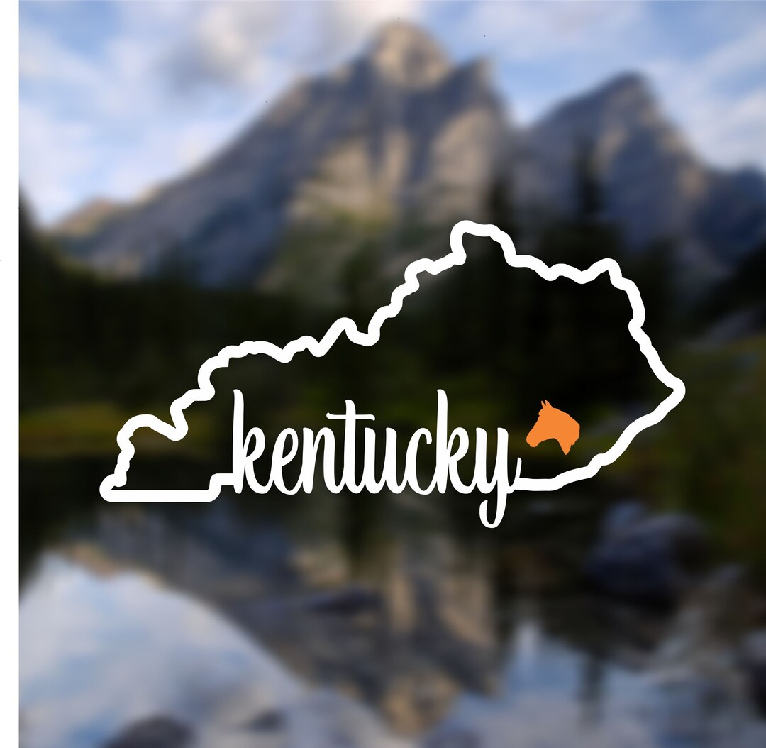 Ky's Sticker Kentucky State Vinyl Decal: Adventure Car, Laptop Sticker - Etsy