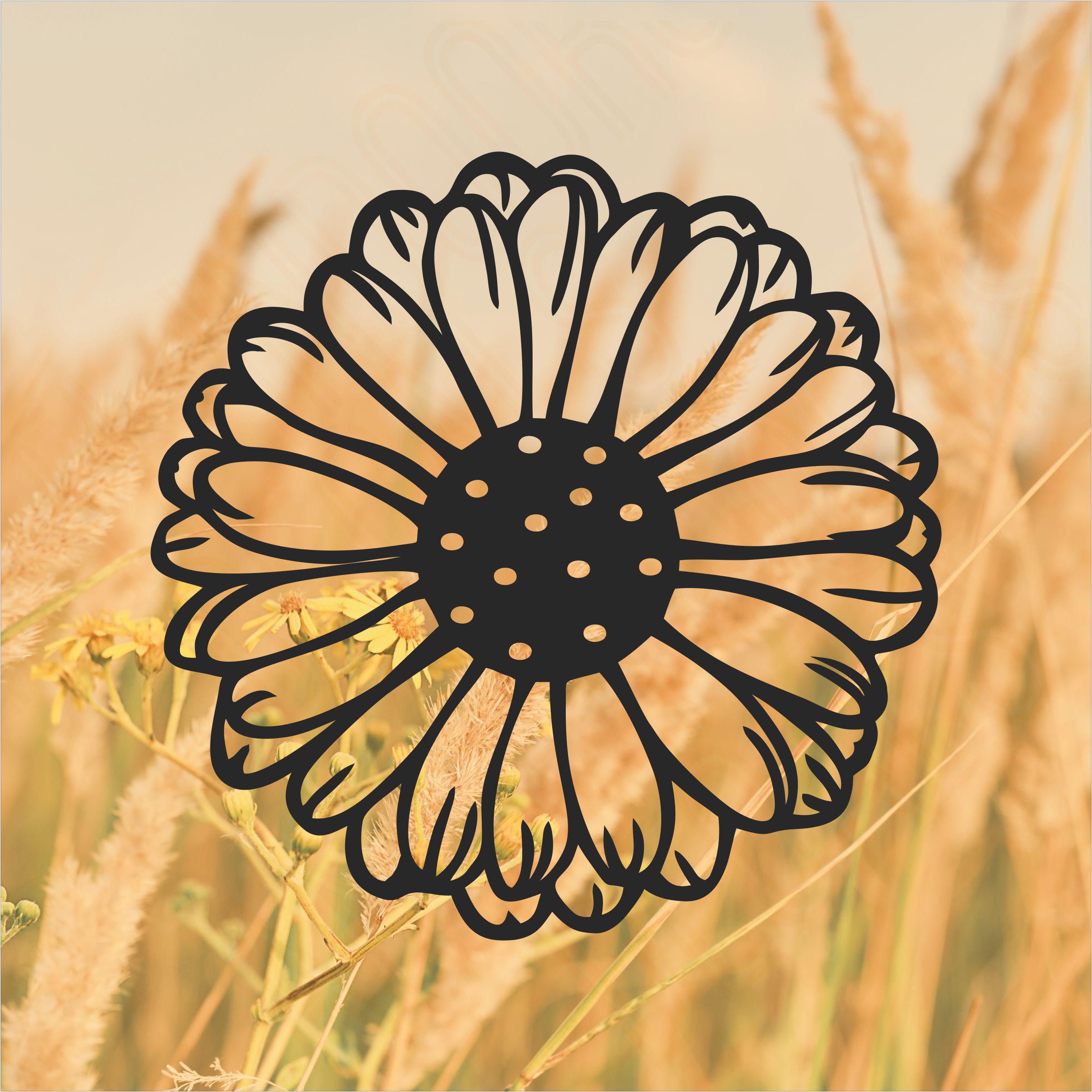 Daisy Flower Vinyl Decal: Sunflower Car Sticker - Etsy