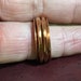 Spinner ring, fidget ring, anti-anxiety ring, minimalist ring, thumb ring, meditation ring, copper ring, with 2 hammered copper spinners 