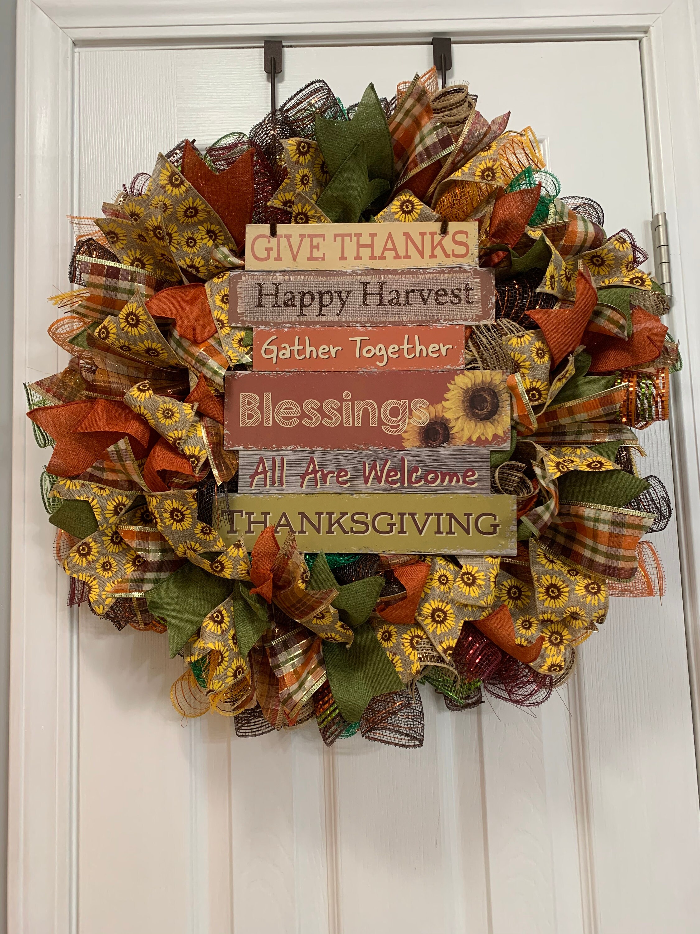 Fall Deco Mesh Wreath Fall Wreath | Etsy