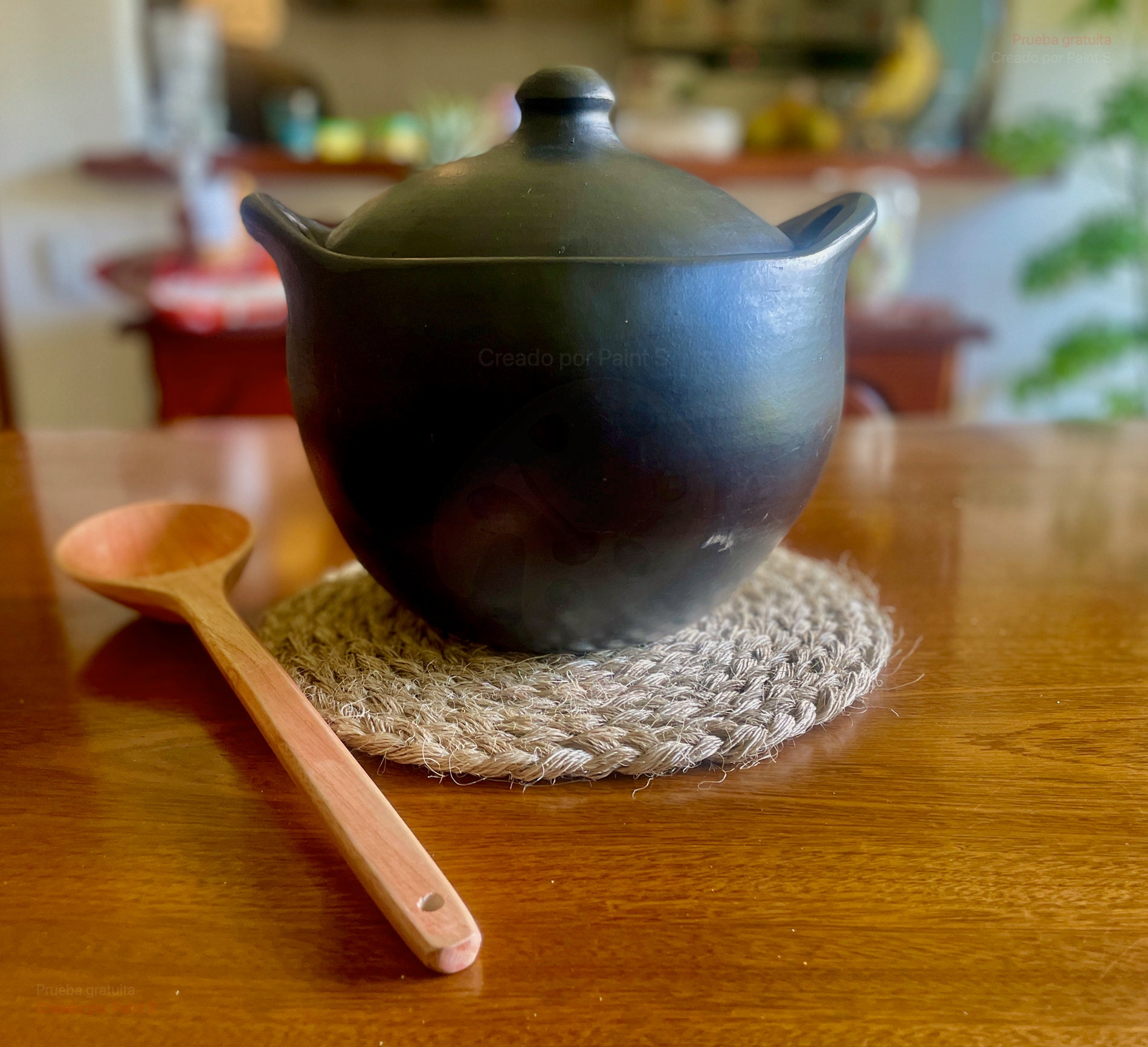 Pot à fondue chinois en laiton antique avec cheminée supérieure et