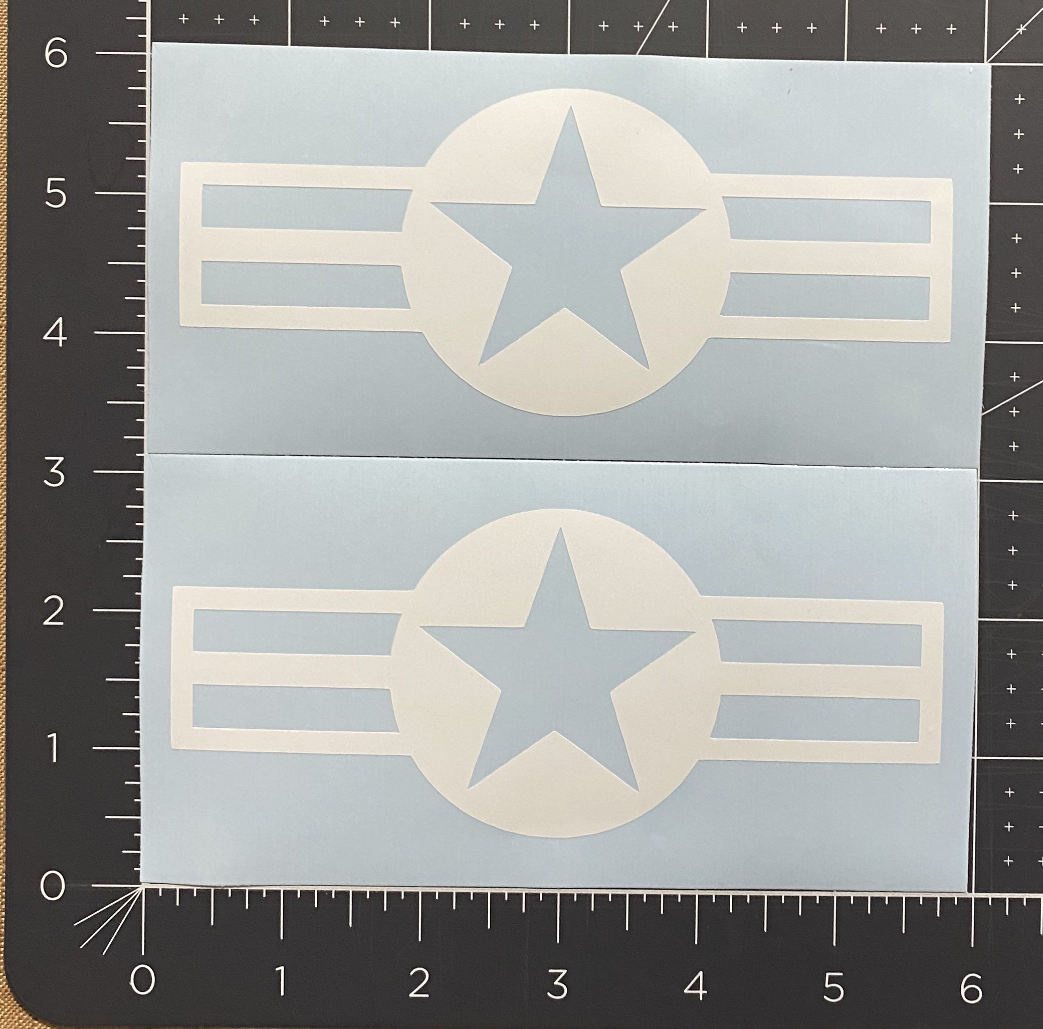 United States Air Force Logo vinyl sticker decal shown in Etsy