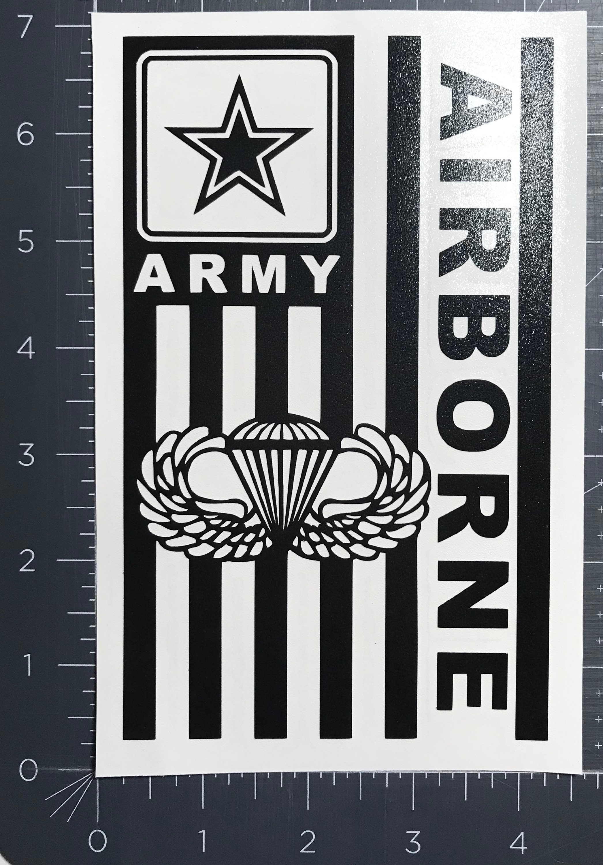 Fly Army Bumer Sticker Beautiful Custom Army Airborne Veteran Vinyl Sticker Decal - Laptop ...