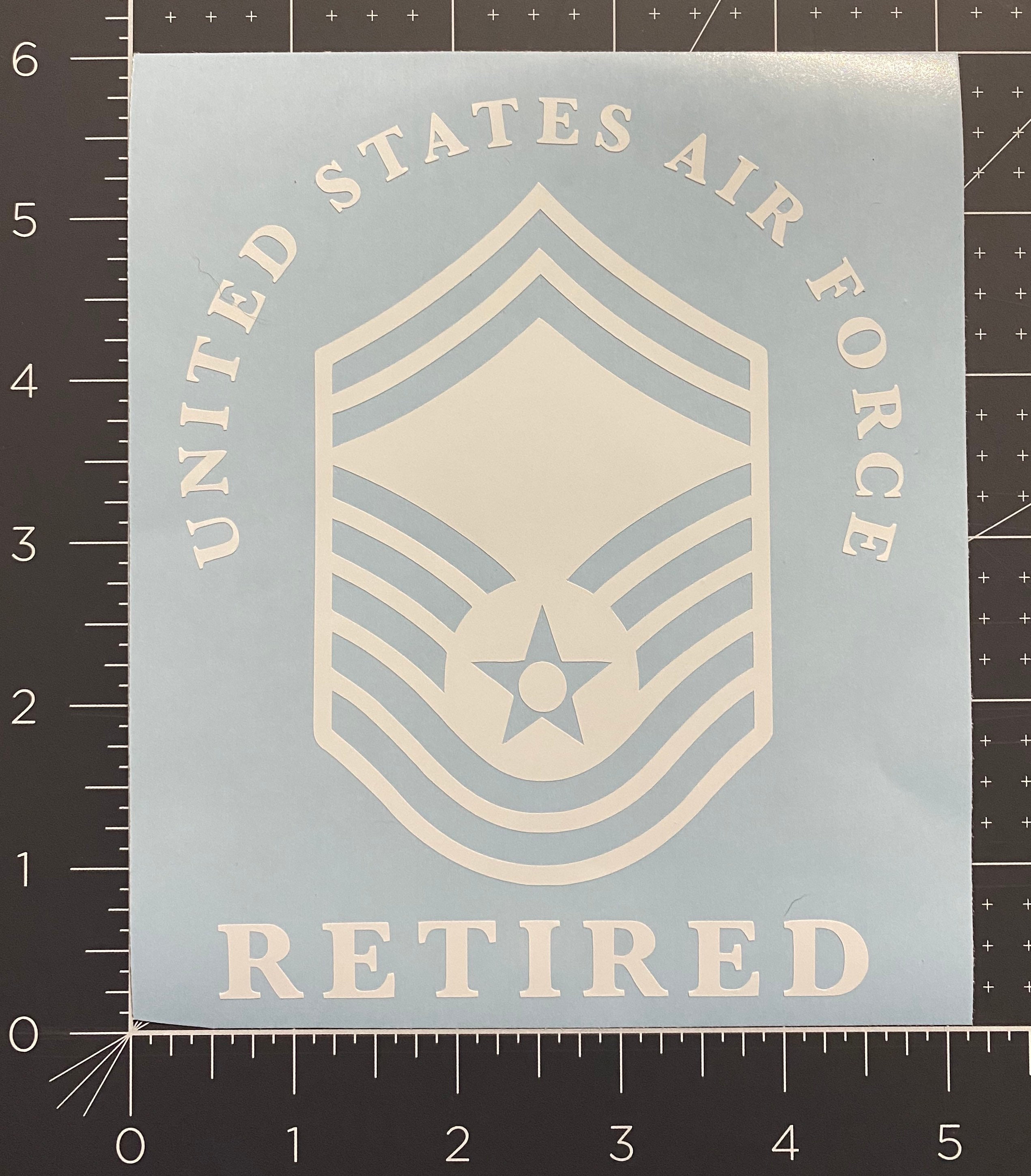 E7 E9 United States Air Force Retired vinyl sticker decal Etsy