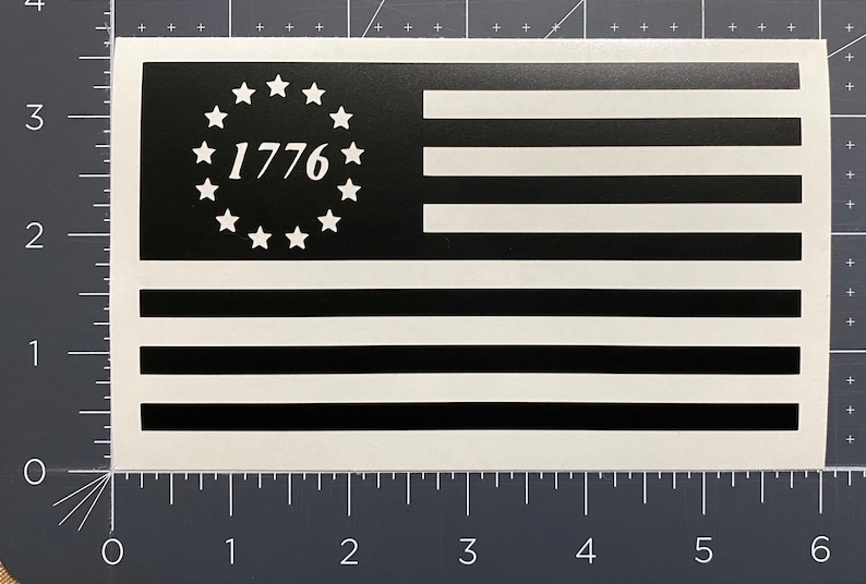 1776 American Flag Vinyl Sticker Decal Laptop Bumper - Etsy