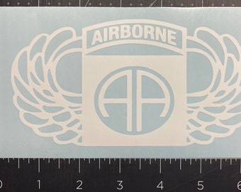 Airborne Wings Sticker Etsy