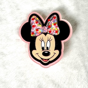 Cartoon mouse head with bow   Resin Shaker Clips/hairclips/hair accessories/ girl’s hair accessories