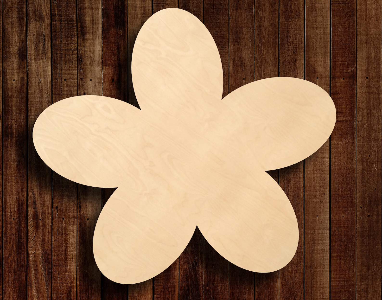 Flower Wood Blank Unfinished Wood Shape Ready to Paint Etsy