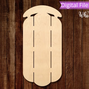 Sled SVG, Sled Cut Files for Laser, Digital File